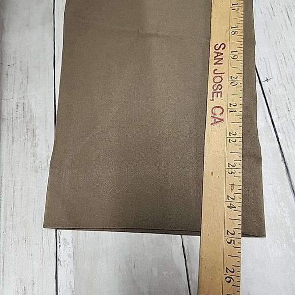 Lauren Ralph Lauren Black Label Khaki Capri Pants Flat Front Stretch Sz 20R/W30 - Picture 10 of 12